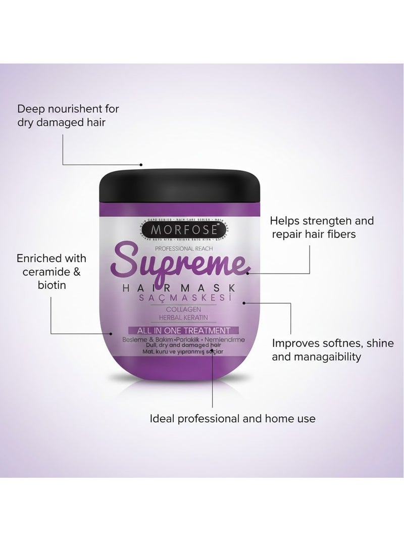 مورفوز قناع مورتفوز سوبريم 500 مل - علاج شامل للشعر الباهت، الجاف، والتالف - Image 2