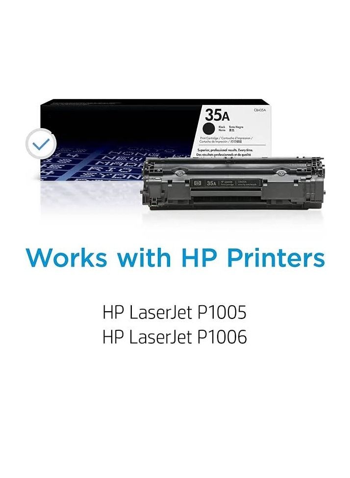 Toner Cartridge - Black - 35A compatible with HP LaserJetP1002 P1003 P1004 - Image 2