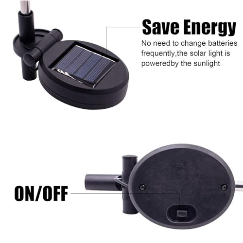 GIGAWATTS GW-907 Solar Outdoor Ball Lamp 20 LED Lightbulb Stake Lantern with 2V Panel 600 mAh Battery BIS Approved IP65 Waterproof Decorative Light for Garden Yard (Pack of 1, Warm White) - Image 4