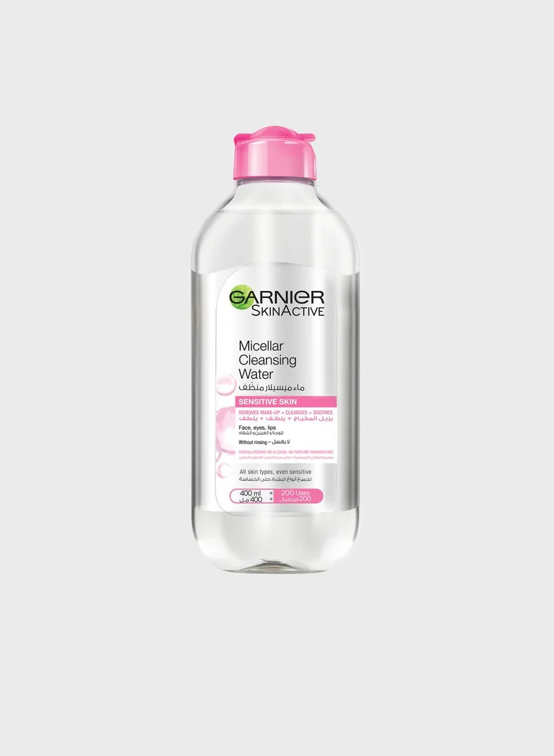 garnier SkinActive Micellar Cleansing Water Classic 400ml + Cotton Pads