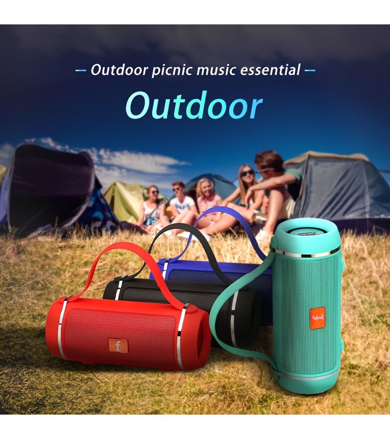 Blue Portable Dual Bluetooth Wireless Speaker with USB Drive Playback for Tablet Phone Computer Holiday Gift - Image 1