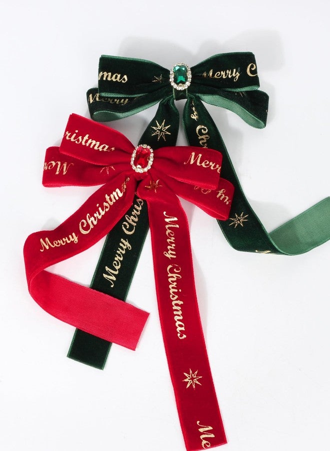 NAISIER Christmas Hair Bows Clips for Girls Christmas Hair Accessories holiday bows for girls. - Image 4