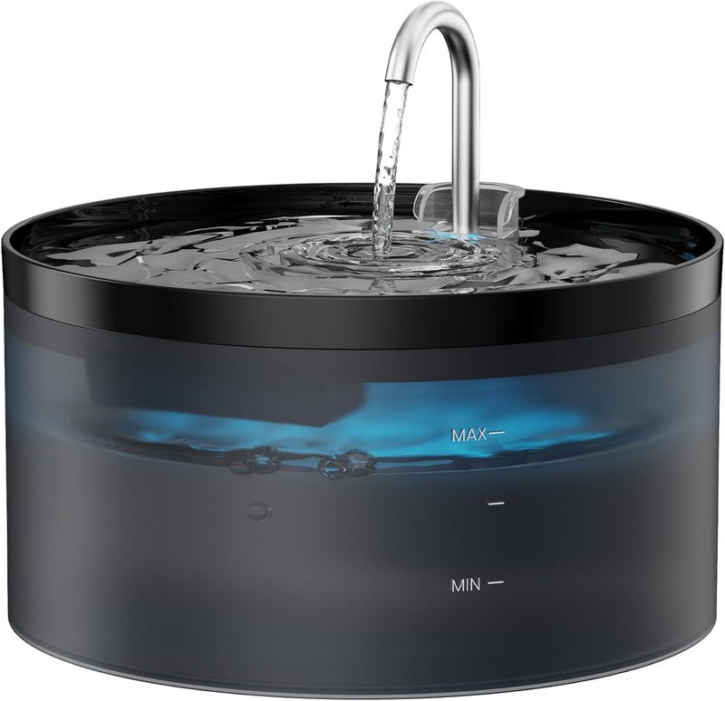 BEMOONY Cat Water Fountain: 108oz/3.2L Cat Fountain Super Silent Pet Drinking Dispenser - Water Fountains for Kitty Indoor - Quiet Pump and Faucet Design - Suitable for Cats and Dogs - BEMOONY - Image 1