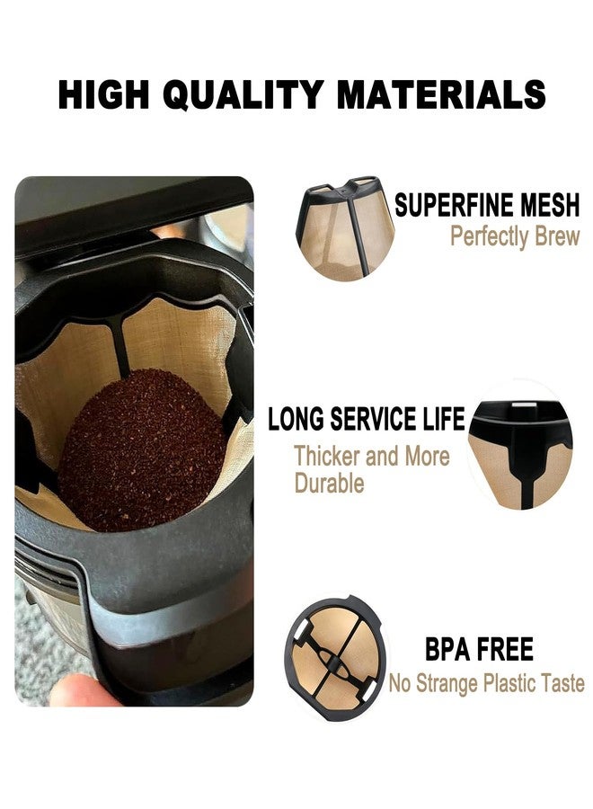 Wmazio Reusable Coffee Filter Basket for Ninja, Stainless Steel Cone Coffee Permanent Filters, Replacement Parts for Ninja Coffee Maker CM300/305/401|CP300/301/305/307/307C - Image 3