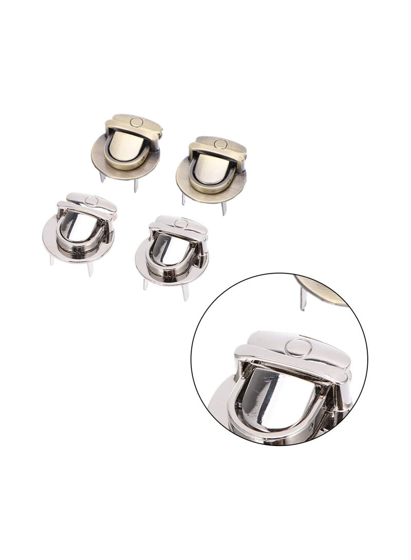 GGOOT Tuck Lock Clasp Catch Purse Thumb Lock Purse Buckle Fasteners for DIY Craft Bag Handbag Making 4Pcs  - Image 5