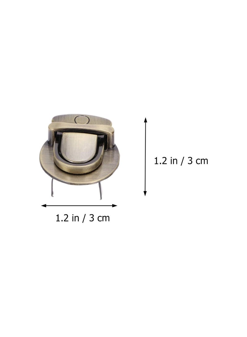 GGOOT Tuck Lock Clasp Catch Purse Thumb Lock Purse Buckle Fasteners for DIY Craft Bag Handbag Making 4Pcs  - Image 2