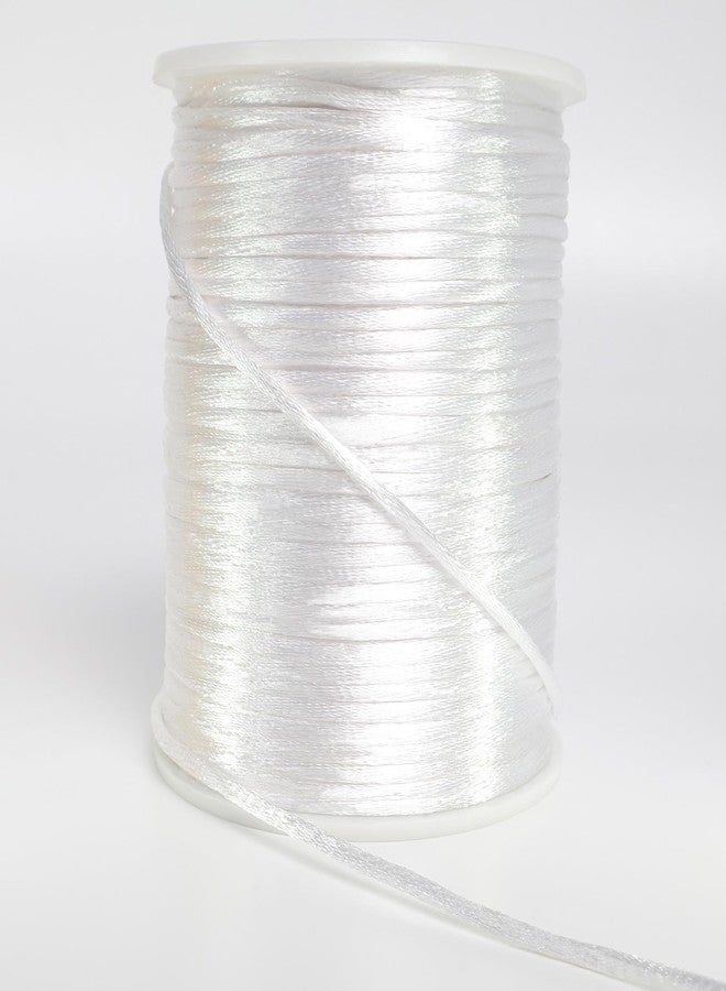 LUSTEMBER Satin Nylon Cord String for Jewelry Making Bracelet Necklaces Beading Thread Rattail Macrame Kumihimo Chinese Knot Craft - Image 1
