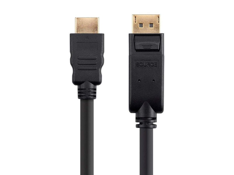 Monoprice Select Series DisplayPort 1.2 to HDTV Cable, 3ft Black - Image 1
