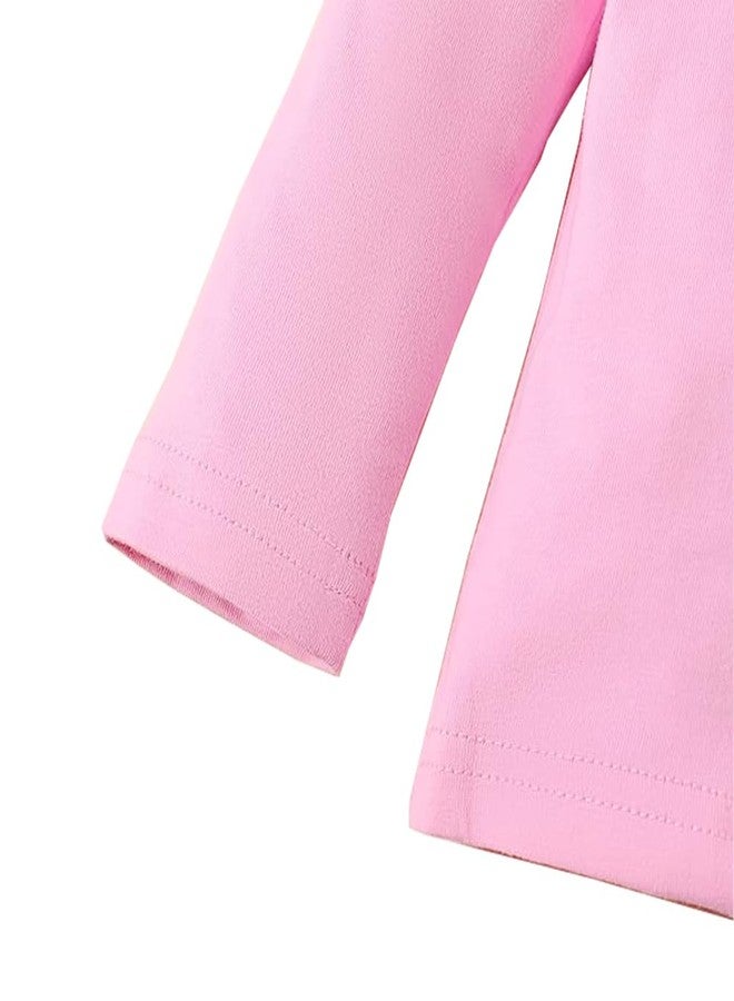 CM-Kid Toddler Baby Girl Valentine's T-Shirt Kids Long Sleeve Shirt Top Girls Butterfly Heart Pink Tee 4-5 Years - Image 5