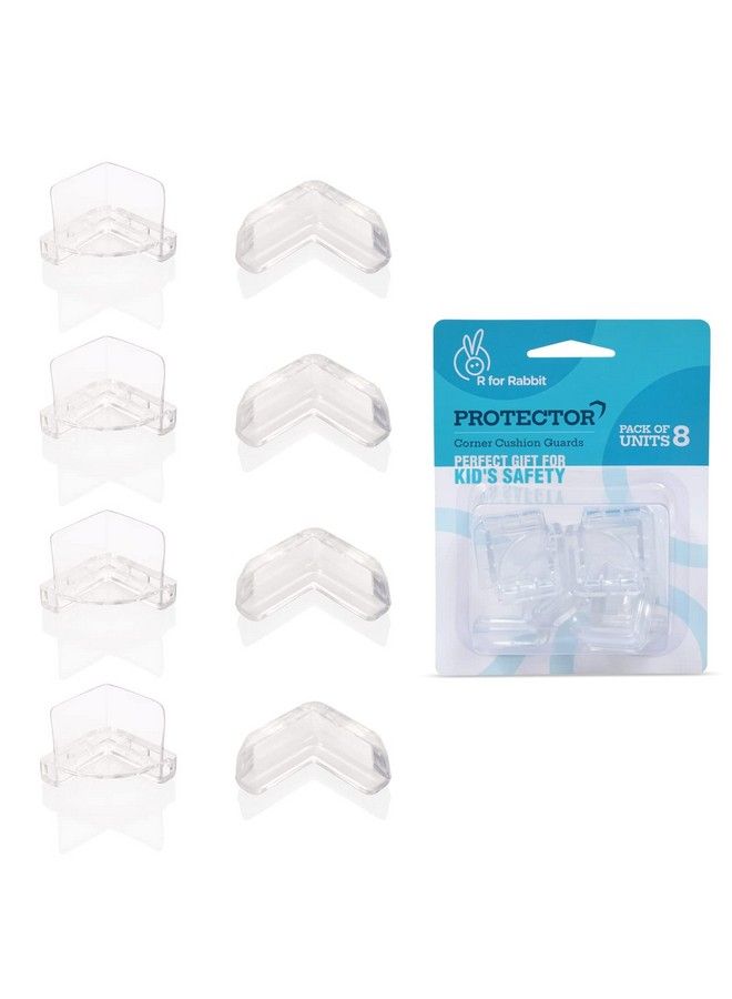 R for Rabbit Protector Corner Cushion Guards For Kid Corner Safe Bed Corner Protector For Babies Corner Furniture Protector Kids Corner Protection Guard Baby Safety8 Units - Image 1