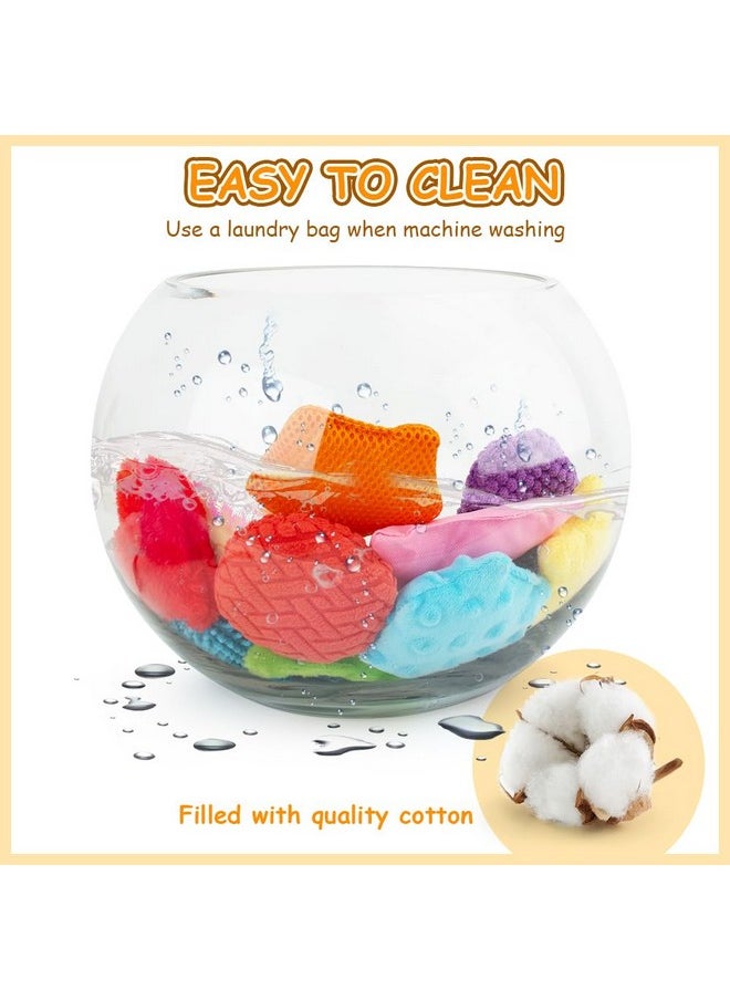 teytoy Texture Sensory Bean Bags Toys For Autism, 12 Fidget Sensory Shape Toys With Storage Bag, Develop Fine Motor & Sensory Play For Baby Special Needs Developmental Toys For Infant Newborn  - Image 3