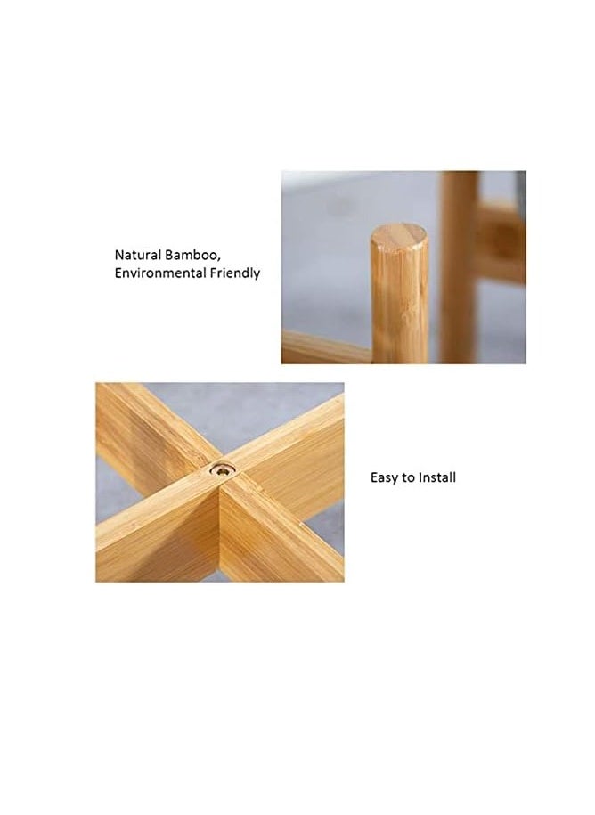 Alissa Bamboo Wooden Plant Stand  Flower Pot Plant Stand Indoor Outdoor Garden Balcony Home Decor Stand For Plants (Small)  - Image 3