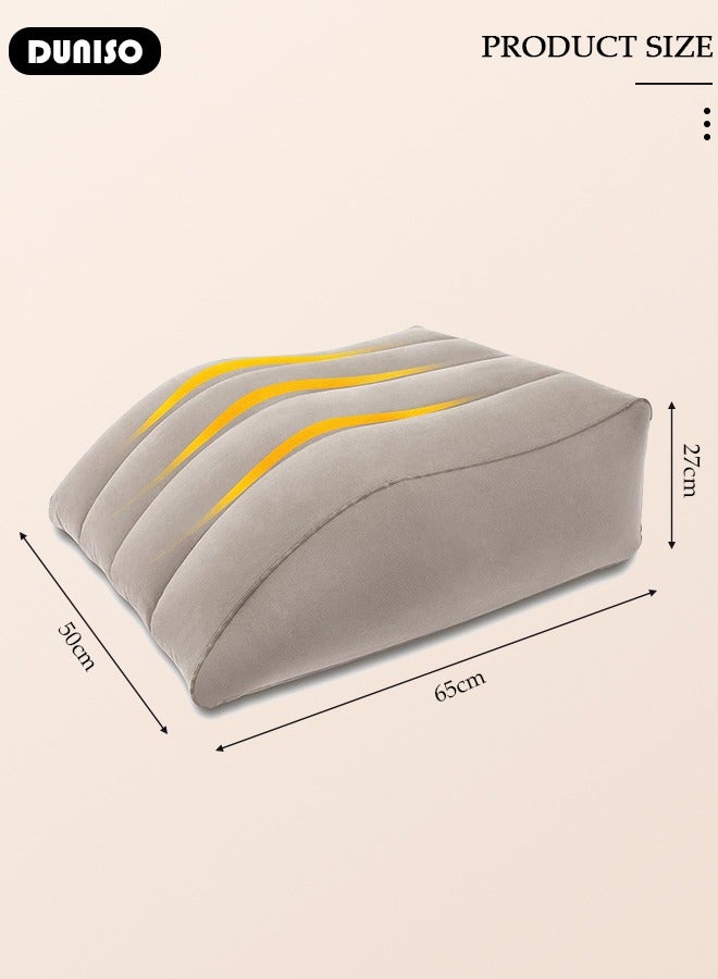 DUNISO Comfort Leg Pillows for Sleeping, Inflatable Wedge Leg Elevation Pillow for improving Sleep Quality, Relieves Leg Pain, Hip & Knee Pain, Improves Blood Circulation, Used in injury recovery - Image 4