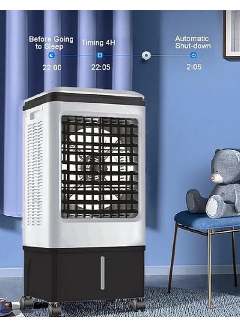 D L C 45L Air Cooler, 130W Portable Evaporative Cooling Fan with Ice Packs, Powerful Airflow, Low Noise, Energy Efficient Desert Cooler with Wheels for Home & Office - Image 2