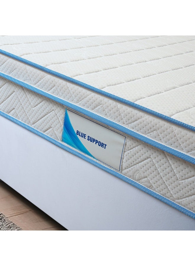 Bed and Mattress Zone مرتبة طبية زرقاء دعم يورو توب 190x180x20 سم حجم ملكي - Image 2