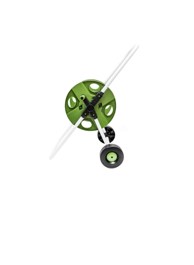 Beorol Beorol 45m Garden Hose Cart, Portable Garden Water Pipe Hose Reel Cart, Garden Watering Hose Storage Rack For Garden Farm GMC45, Green - Image 2