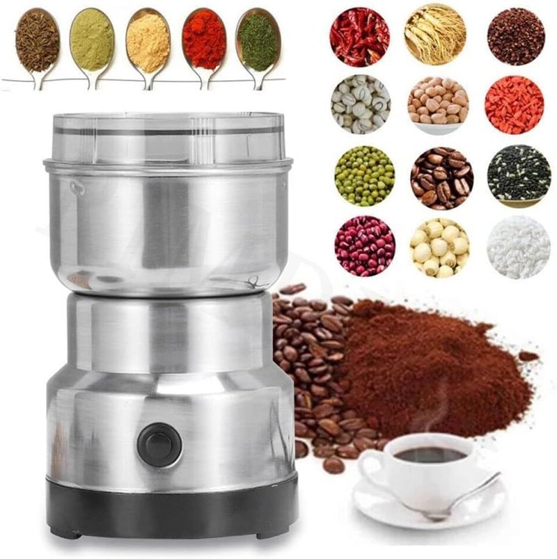 RIMDIXA RIMDIXA Mini Spice Coffee Grinder Electric Stainless Steel Fast Grinding Multifunction Smash Machine Dry Grain Mill Grinder for Spices Powder Seeds Rice Beans Seasonings for Home and Office  - Image 4