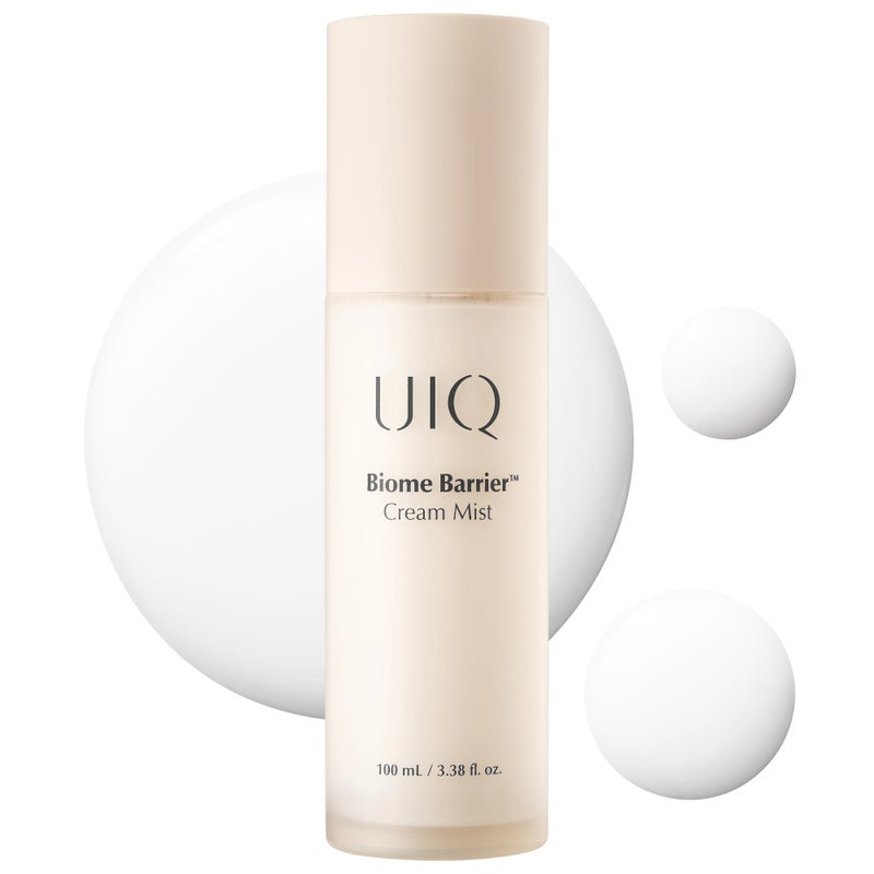 UIQ Biome Barrier Cream Mist, Skin Microbiome-Powered Face Mist with Hyaluronic Acid & Niacinamide, Deep Hydration, Glow & Soothing, Korean Skin Care, 100ml / 3.38 fl. oz. - Image 1