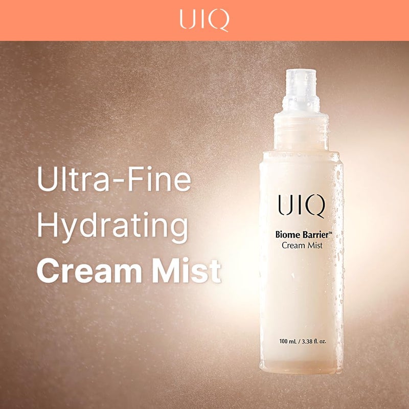UIQ Biome Barrier Cream Mist, Skin Microbiome-Powered Face Mist with Hyaluronic Acid & Niacinamide, Deep Hydration, Glow & Soothing, Korean Skin Care, 100ml / 3.38 fl. oz. - Image 2