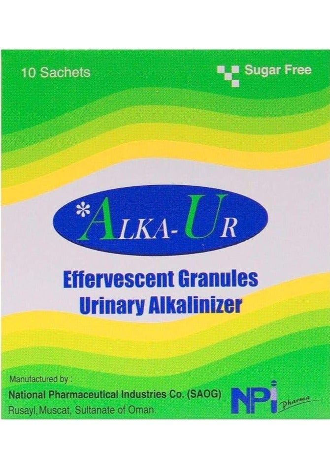 حبيبات فوارة قلوية بولية 10 أكياس