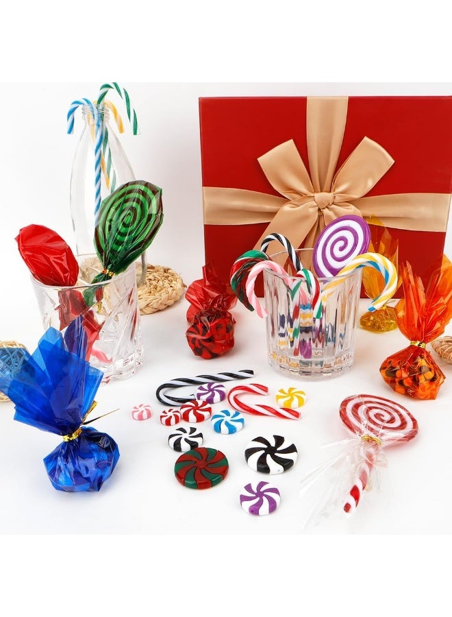 YelaJoy Cellophane Wrap, 160pcs Cellophane Sheets, 8 Multi-Colors Colored Cellophane, 7.5x7.5 Inch Transparent Colored Plastic Wrap, Colored Cellophane Wrap for Christmas Valentine DIY Arts Crafts Decorations - Image 4