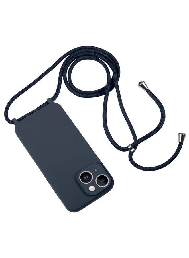 اس-توب جراب لهاتف iPhone 14 Crossbody مزود بحبل من السيليكون السائل - Image 2