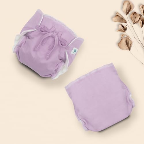 A Toddler Thing Ultra Nappies 2.0 with Dry Feel|Padded Underwear|Reusable Cotton Nappy, Langot|Double Gussets for Leak Protection|Superior Absorption|Bundle of Bottoms|0-3m|Pack of 5 - Image 4