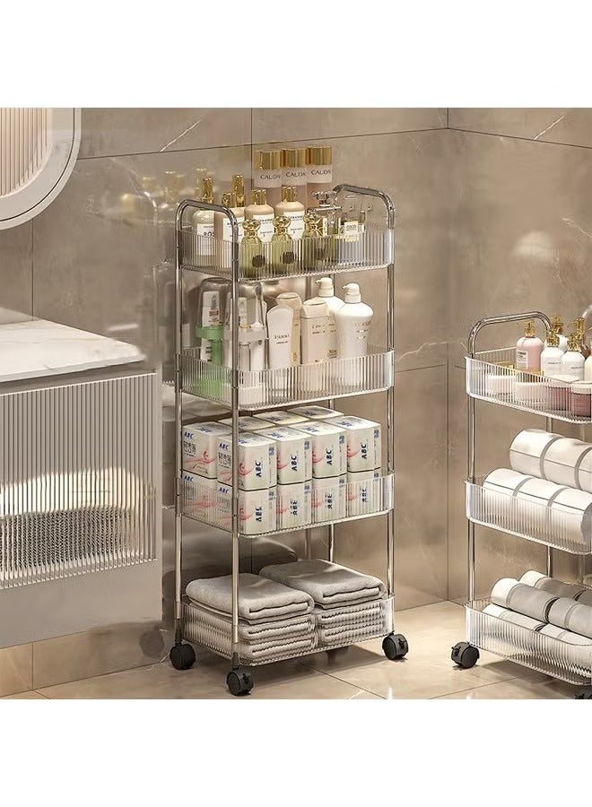 Beauenty 4 Tier Storage and Organization Rrolley acrylic and Organizer 38X23X15 CM - Image 2