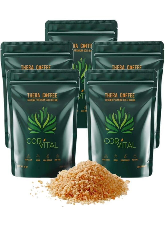 Cor-Vital 5lb Organic Coffee for Enema - Gerson Approved Therapy Roast - Mold Free Detox & Liver Cleanse - Colon Cleanse - Image 1