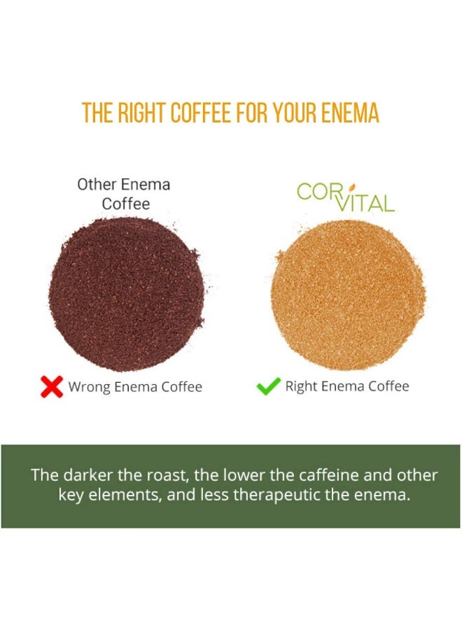 Cor-Vital 5lb Organic Coffee for Enema - Gerson Approved Therapy Roast - Mold Free Detox & Liver Cleanse - Colon Cleanse - Image 4