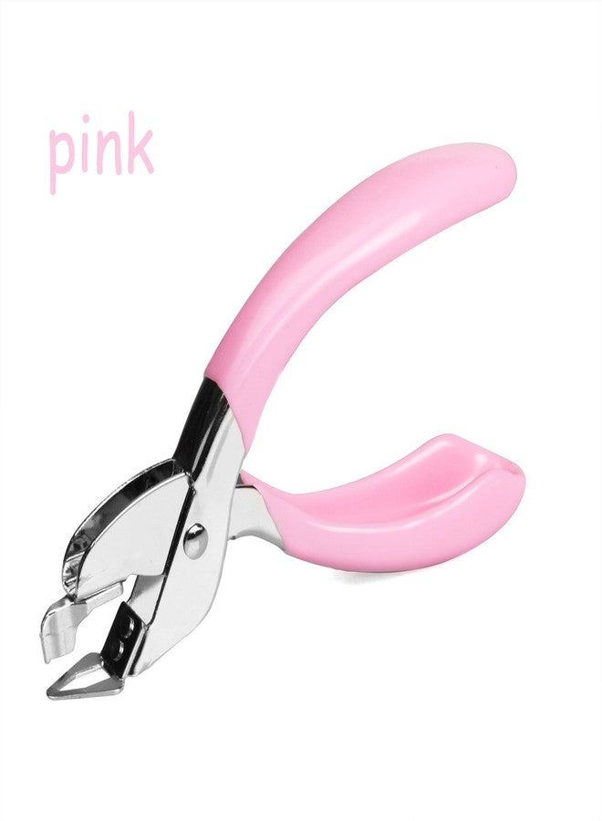 YUEKUI Staple Removers Staple Pull Office Staple Removal Tool Hand-held Comfort and Energy Saving, no Damage to Paper(Pink and Blue) - Image 2