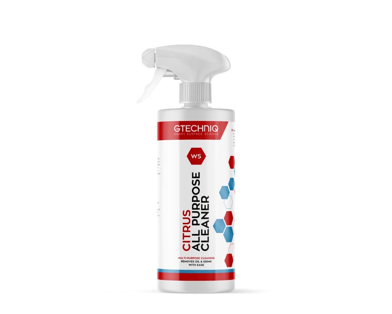Gtechniq W5 Citrus All Purpose Cleaner for Cars 17 fl oz | Car Degreaser Spray Removes Grease and Stains, Easy to Apply and Long-Lasting Results - Image 1