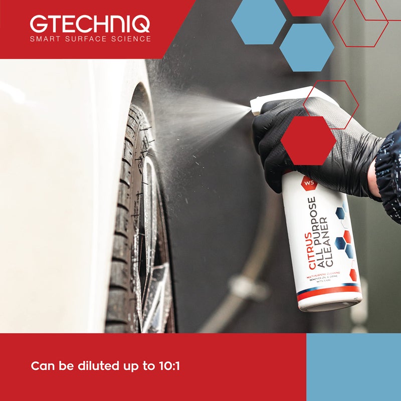 Gtechniq W5 Citrus All Purpose Cleaner for Cars 17 fl oz | Car Degreaser Spray Removes Grease and Stains, Easy to Apply and Long-Lasting Results - Image 2