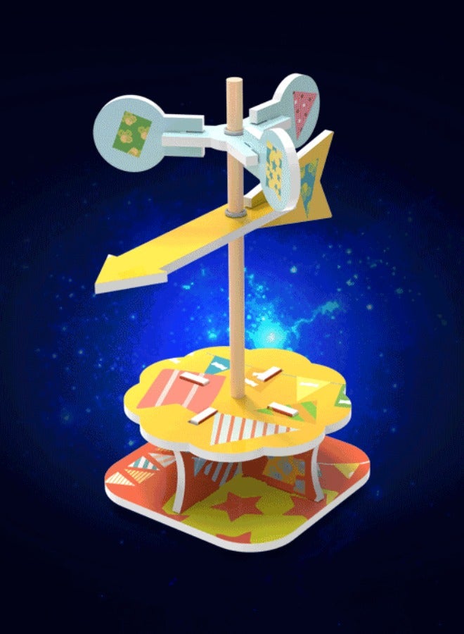 3 Pack STEM Kits for Kids, Science Kits Craft for Kids, Wind Power Experiment 3D Puzzle Set, Scientific Experiment DIY Building Kits, STEM Activities Toy for Boys Girls (Wind Car/Blower/Weather Vane) - Image 4