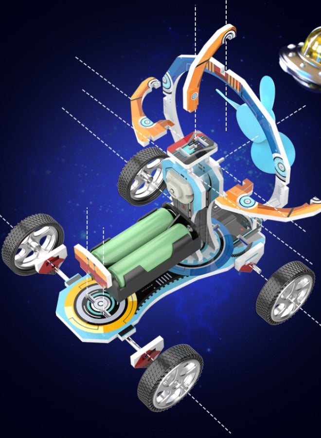 3 Pack STEM Kits for Kids, Science Kits Craft for Kids, Wind Power Experiment 3D Puzzle Set, Scientific Experiment DIY Building Kits, STEM Activities Toy for Boys Girls (Wind Car/Blower/Weather Vane) - Image 3