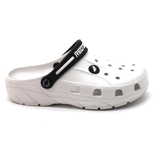 Red Tape Designer Comfortable Clogs, Sandals With Adjustable Back Strap For Men Off White - 11 Uk - Image 3