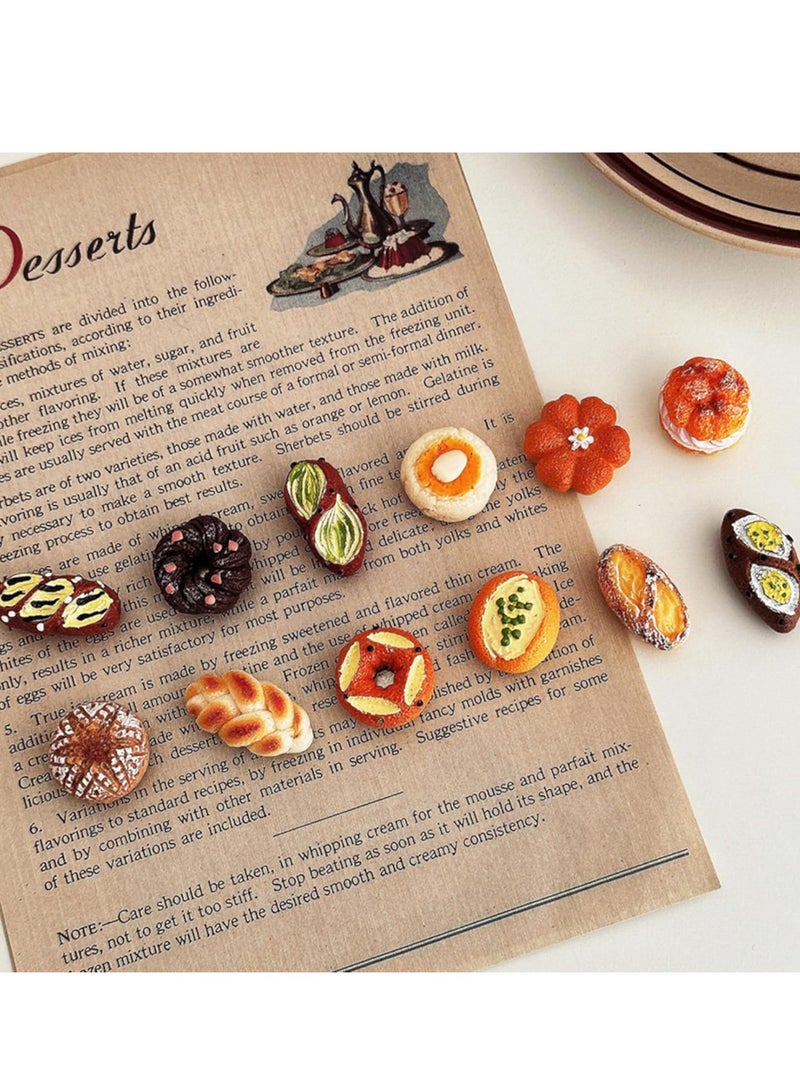 بيتك مغناطيس ثلاجة للمطبخ بشكل طعام، طقم 12 قطعة لتثبيت الصور والملاحظات على الثلاجة - Image 2