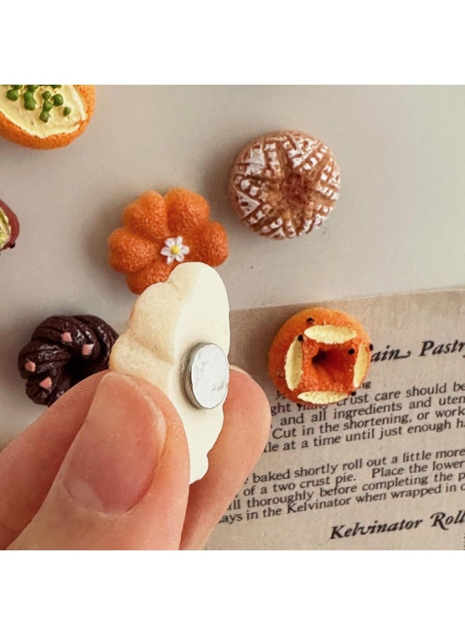 بيتك مغناطيس ثلاجة للمطبخ بشكل طعام، طقم 12 قطعة لتثبيت الصور والملاحظات على الثلاجة - Image 5