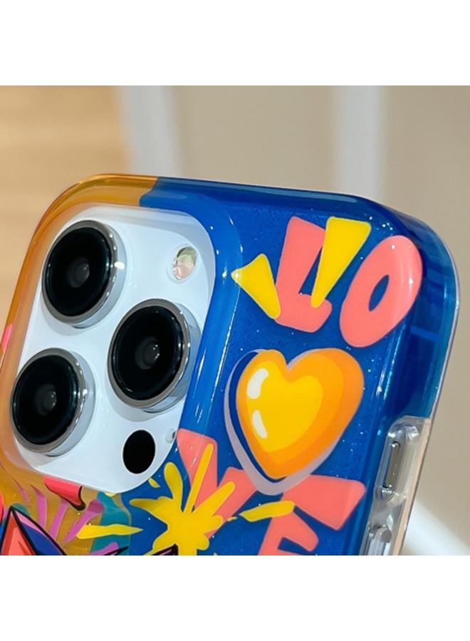 S-TOP Case For iPhone 14 Illustration Graffiti Cat Pattern Double Layer LMD Phone Case - Image 5