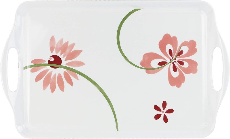 Reston Lloyd Corelle Coordinates Rectangular Melamine ServingOttoman Tray - Image 1