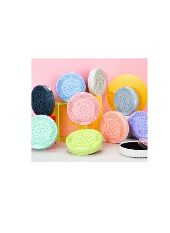 Jessup - Brush Cleaner 2-IN-1 Dry(Sponge) & Wet(Silicone) - Airy Blue - A008 - Image 1
