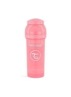 تويست شيك زجاجات Twistshake المضادة للمغص للأطفال - زجاجات فاخرة بسعة 260 مل/8 أونصة مع حاوية تخزين حليب سعة 100 مل لتجربة رضاعة مريحة لرعاية الطفل - وردي فاتح  - Image 3