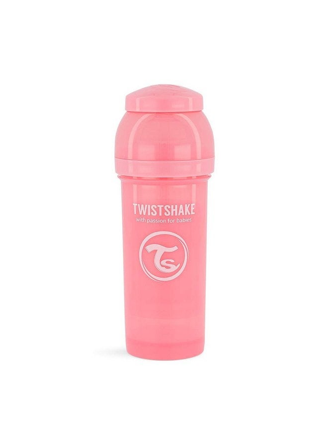 TWISTSHAKE Twistshake Anti Colic Baby Bottles - Premium 260ml/8oz Bottles with 100ml Milk Storage Container for a Comfortable Feeding Experience for Baby Care - Pastel Pink - Image 3