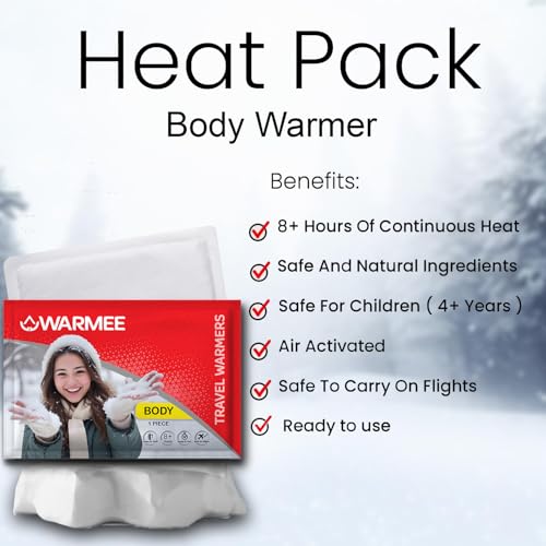 WARMEE COMBO PACK ||2 Pieces Body+1 Pair Hand +1 Pair Foot | Travel Warmers || Winter Holidays|| Instant Heat generating || Activates by Air|| Body, Hand and Foot Warmers|| Safe and Natural for Camping, Trekking, Outdoors - Image 5