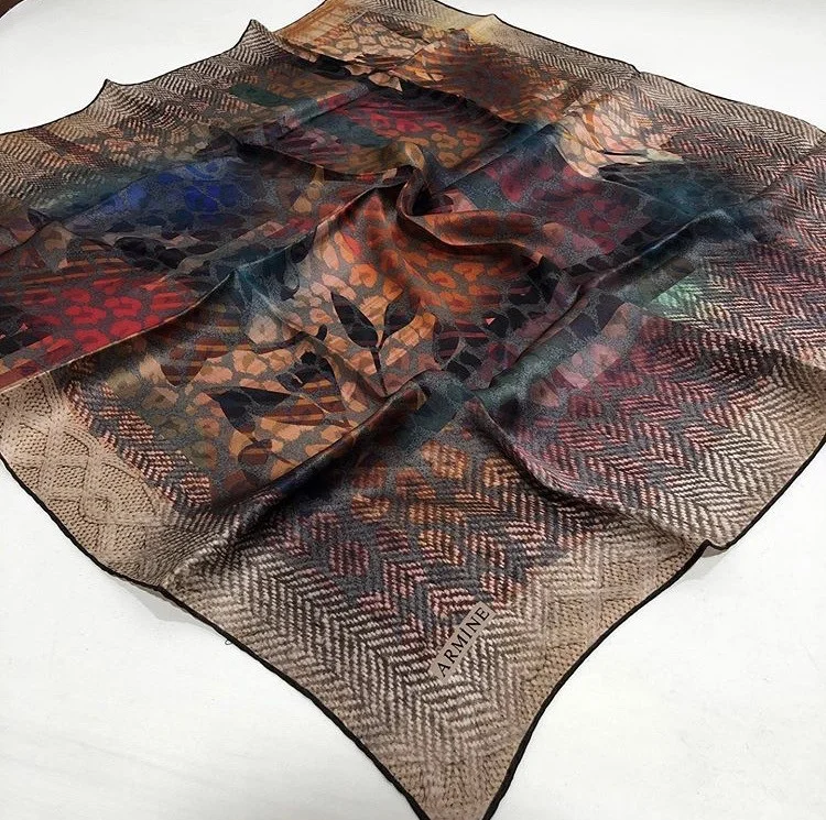 ARMINE Twill Silk Scarf