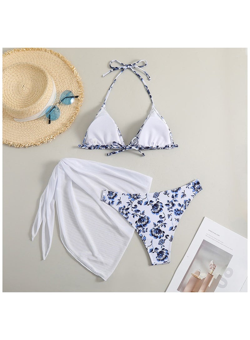 Fashionable Women's Bikini Swimsuit Three Piece Set  - Image 2