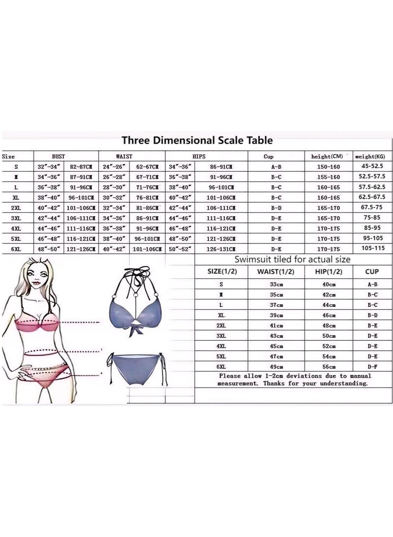 Fashionable Women's Bikini Swimsuit Three Piece Set  - Image 4