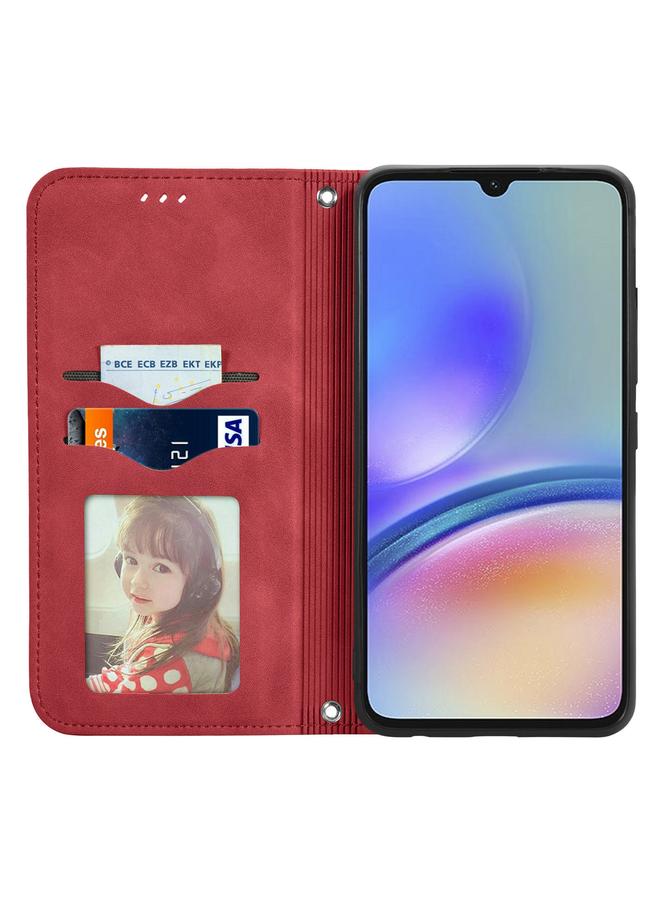 S-TOP Case For Samsung Galaxy A05s 4G Retro Skin Feel Magnetic Leather Phone Case - Image 3