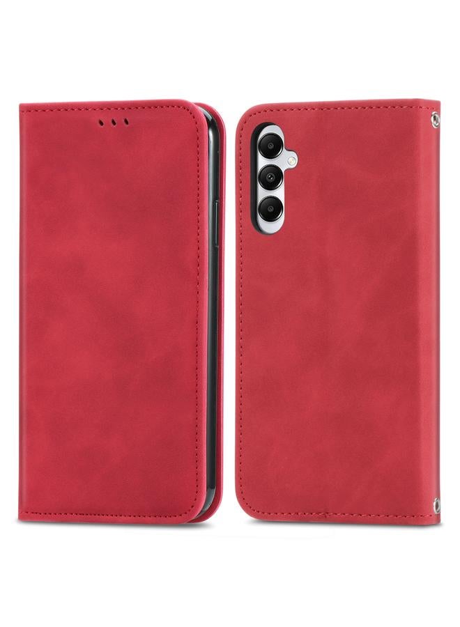 S-TOP Case For Samsung Galaxy A05s 4G Retro Skin Feel Magnetic Leather Phone Case - Image 1
