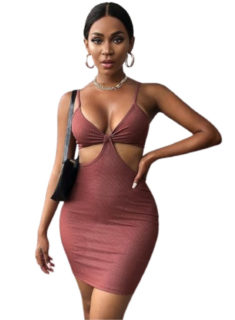 MANIKAN MANIKAN women's Dress with Open Back made of soft lycra  - Image 1
